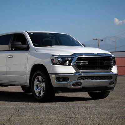 For Dodge RAM 1500 2019-2024 Factory Style Crystal Headlight Passenger Side Only Black Housing Clear Lens