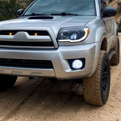 2006-2009 Toyota 4Runner 9006 HB4 Fog Lights Kit Switch &Wiring Harness Chrome