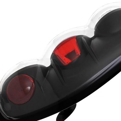 1995-1997 Ford Explorer Tail Lights Matte Black Housing/Clear Lens