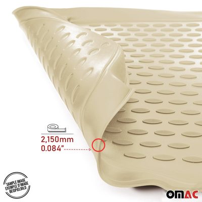2017-2026 Audi Q7 Q8 (Typ 4M) Floor Mats Liners Full Set All Weather Beige