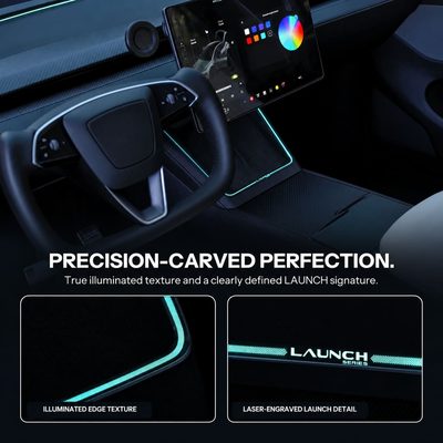 Laser-Carved Ambient Light for Model Y Juniper / YL Wireless Charging Port | TESERY