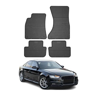 2008-2016 Audi A4 Sedan Wagon Allroad Floor Mats Liners Full Set All Weather Rubber