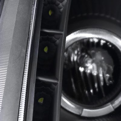 2000-2005 Mitsubishi Eclipse Dual Halo Projector Headlights LED Light Black