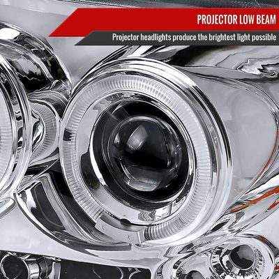 2004-2008 Ford F-150/ 06-2008 Lincoln Mark LT Dual Halo Headlights Chrome