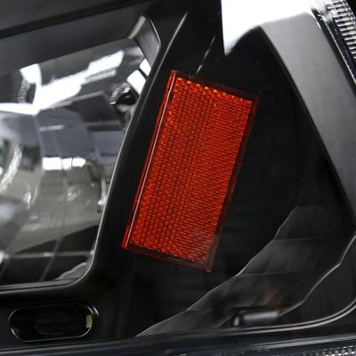 2006-2010 Dodge Charger 1PC LED Light Factory Headlights Amber Reflector Black