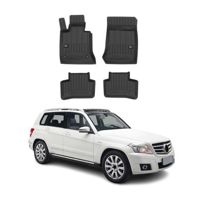 2009-2015 Mercedes GLK Class X204 Premium Floor Mats Liners Full Set All Weather Heavy Duty Black