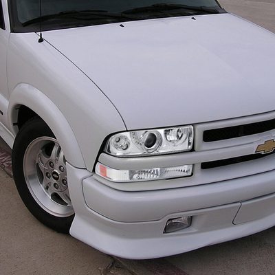 1998-2004 Chevy S10/ GMC Sonoma Bumper Lights Chrome Housing/Clear Lens