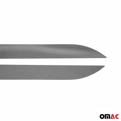 2018-2023 Hyundai Kona Rear Bumper Diffusor Chrome Trim Silver Stainless Steel 2 Pcs