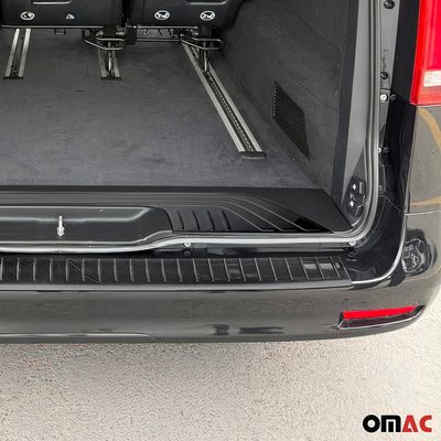 Rear Bumper Guard & Trunk Sill Cover Set for Mercedes Metris 2016-2024 Dark