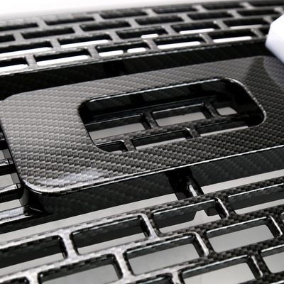 2009-2014 Ford F-150 Carbon Fiber Look Raptor Mesh Grille w/LED Light Bar