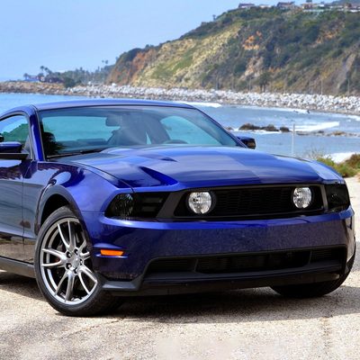 2010-2014 Ford Mustang Factory Style Headlights Black Housing/Smoke Lens