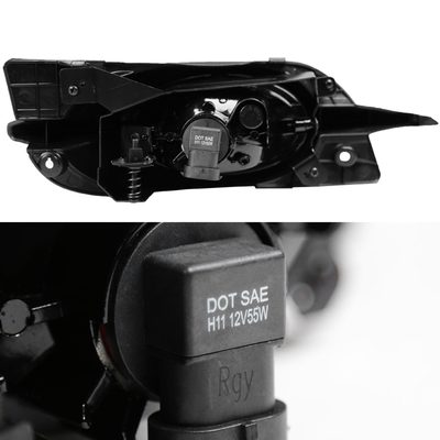 2009-2011 Honda Civic Coupe H11 Fog Lights Kit Chrome Housing/Smoke Lens