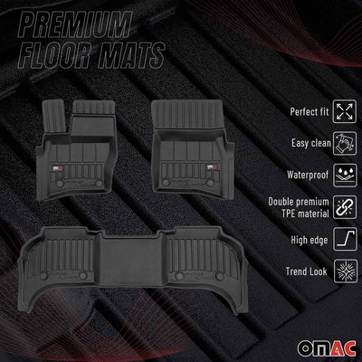 2020-2026 Land Rover Defender Premium Floor Mats Liners Full Set All Weather Heavy Duty
