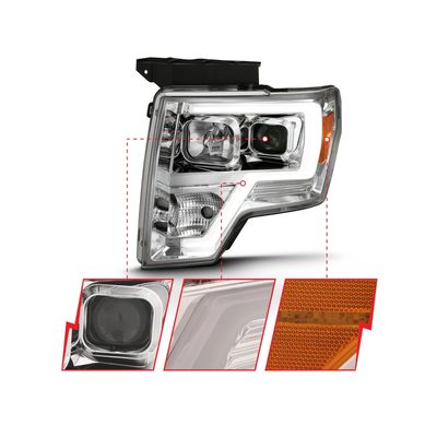 Anzo Chrome Switchback Projector Headlights 111444