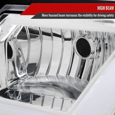 2000-2005 Chevy Impala LED Bar Factory Style Headlights Chrome/Clear Lens