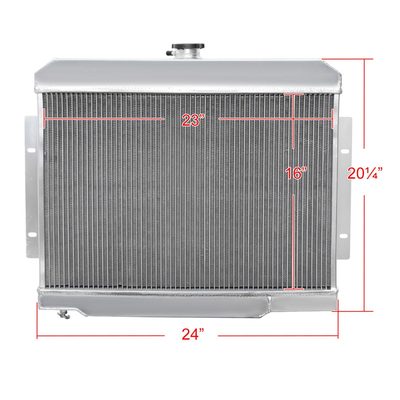 1972-1986 Jeep CJ Series MT Aluminum 3-Row Performance Radiator