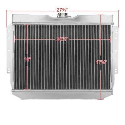 1959-1965 Chevy Impala Bel Air Chevelle Alu 2-Row Performance Radiator