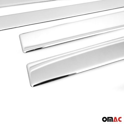 2014-2022 Land Rover Range Rover Sport Side Door Molding Trim Skirt S.Steel Silver Glossy 4 Pcs