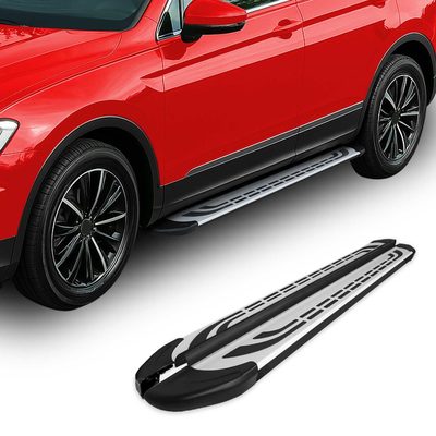 2013-2018 Toyota RAV4 Running Boards Side Steps Silver & Black