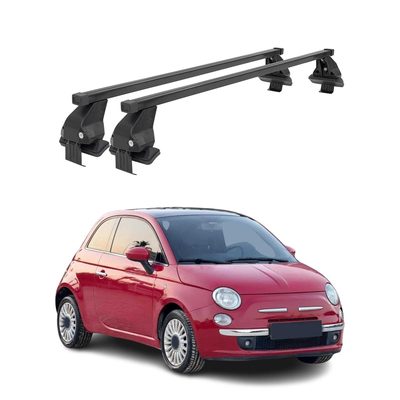 2012-2016 Fiat 500 4Door Roof Rack Cross Bars Black