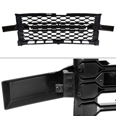 2019-2022 Chevrolet Silverado 1500 WT Glossy Black Honeycomb Hood Grille