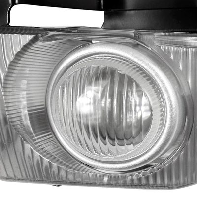 1992-1995 Honda Civic Sedan H3 Fog Lights Kit Switch & Wiring Harness Chrome