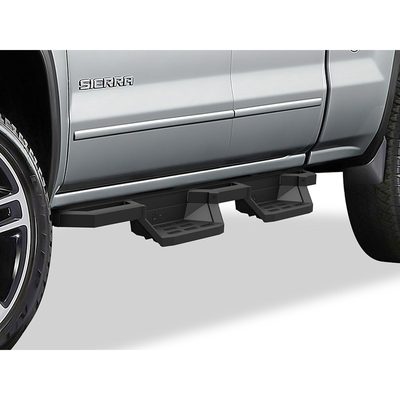 APS Black Square Tube Drop Style Nerf Bars IA06NAG6B