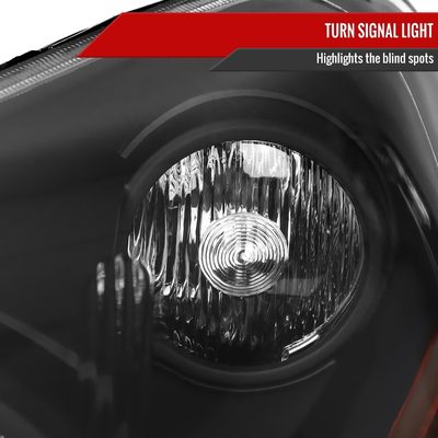 2003-2005 Honda Pilot Factory Style Headlight Matte Black Housing/Clear Lens