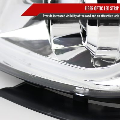 2008-2012 Chevy Malibu LS LT LTZ Hybrid LED Bar Headlights LED Signal Chrome