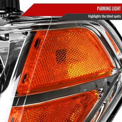 2005-2008 Nissan Frontier/2005-2006 Pathfinder Factory Headlights Chrome/Clear