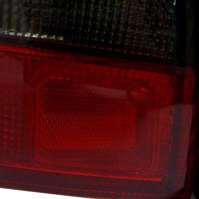 1992-1995 Honda Civic Tail Lights Chrome Housing/Red Smoke Lens