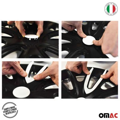 16" Wheel Covers Hubcaps for Nissan Sentra Black Gloss