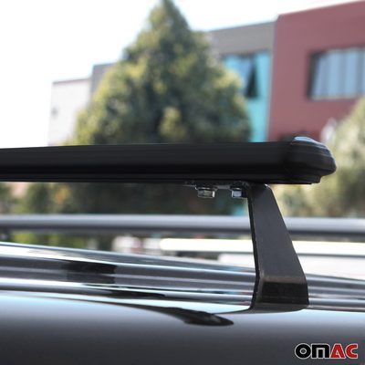 2013-2021 Nissan NV200 Roof Rack Cross Bars Luggage Carrier Aluminium Black 3 Pcs