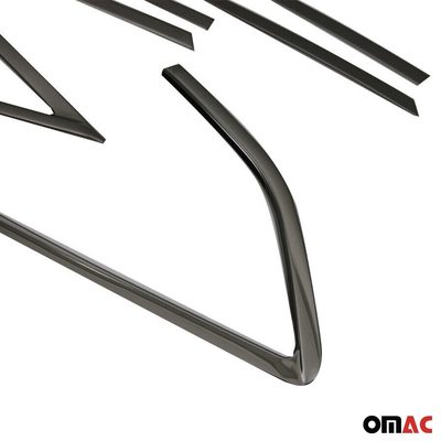 2012-2018 Ford Focus Hatchback Window Molding Trim Streamer Stainless Steel Dark 12Pcs