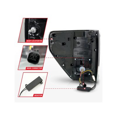 Anzo Black LED Tail Lights 311473