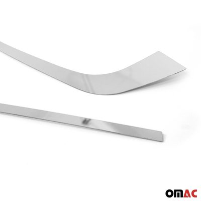 2019-2025 Toyota RAV4 Front Bumper Grill Trim Molding Steel Silver 2 Pcs