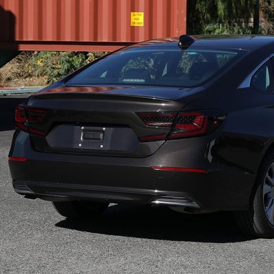 2018-2022 Honda Accord Sedan SQ2 Red LED Signal Tail Lights Matt Black/Smoke