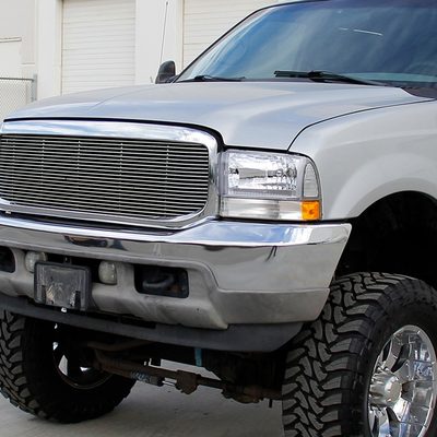 1999-2004 Ford F-250/350/450/550/Excursion Factory Headlights Chrome/Clear
