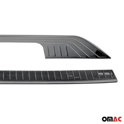 Rear Bumper Guard & Trunk Sill Cover Set for Mercedes Metris 2016-2024 Dark