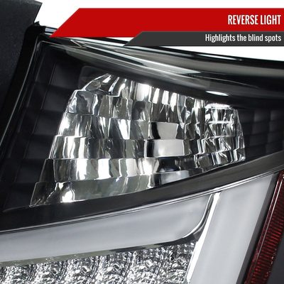 2011-2013 Scion tC LED Tail Lights Matte Black Housing/Clear Lens