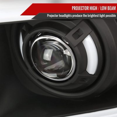 2006-2008 Dodge RAM 1500/ 06-2009 Dodge RAM 2500/3500 LED Tube Headlights Black