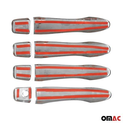 2014-2020 Nissan Rogue Car Door Handle Cover Protector Stainless Steel Chrome 8 Pcs