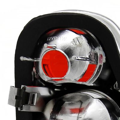 2002-2004 Mini Cooper Tail Lights Matte Black Housing/Clear Lens
