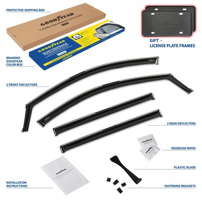 Goodyear Wind Deflectors for Chevrolet Traverse 2024-2026 Premium Smoke 4Pcs