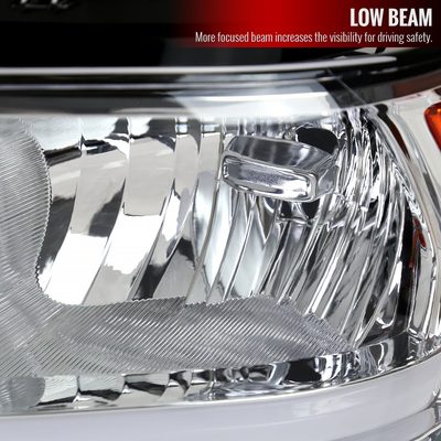 2019-2024 Dodge RAM 2500/3500/4500/5500 LED Bar Factory Headlights Chrome