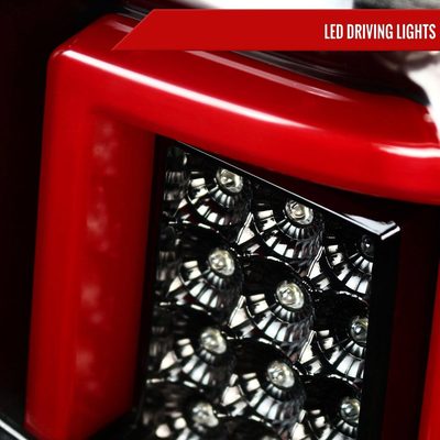 2014-2018 Chevy Silverado 1500 2500HD /Sierra 3500HD LED Tail Lights Jet Black