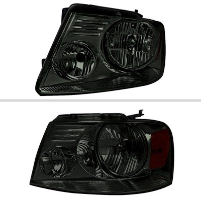 2004-2008 Ford F-150/ Lincoln Mark LT Replacement Headlights Amber & Chrome
