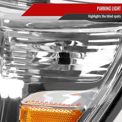 2012-2015 Toyota Tacoma Factory Style Headlights Chrome Housing/Clear Lens