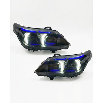 BMW 5 Series E60 Snake Eye LED Headlight Assembly with Dual-Color DRL 2003 - 2010