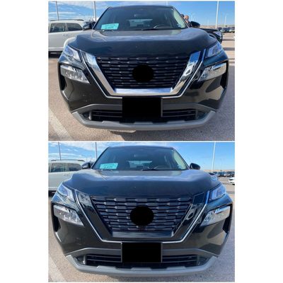 2021-2023 Nissan Rogue Grille Overlay Gloss Black 1Pcs ABS Plastic